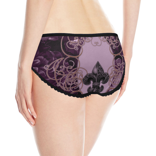 Flowers in soft violet colors Women's All Over Print Classic Briefs (Model L13)