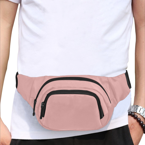 Color Solid Pressed Rose Fanny Pack/Small (Model 1677)