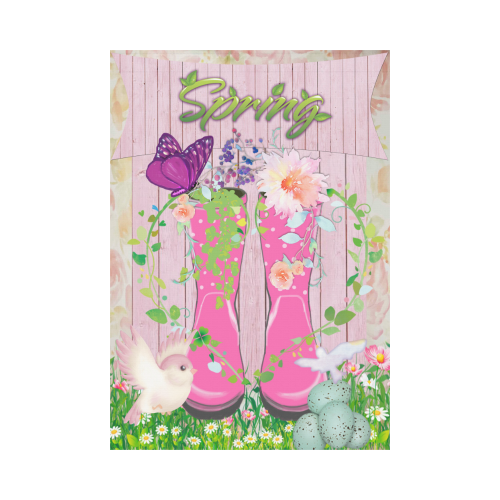 Spring Floral Garden Flag 28''x40'' （Without Flagpole）