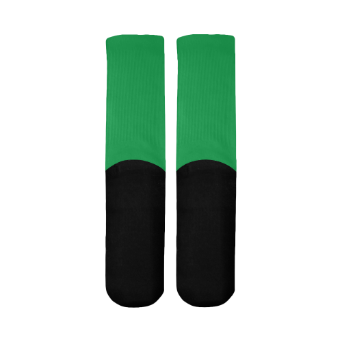 Vegan Flag Mid-Calf Socks (Black Sole)