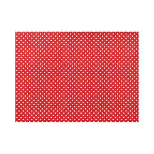 Red polka dots Placemat 14’’ x 19’’ (Set of 2)