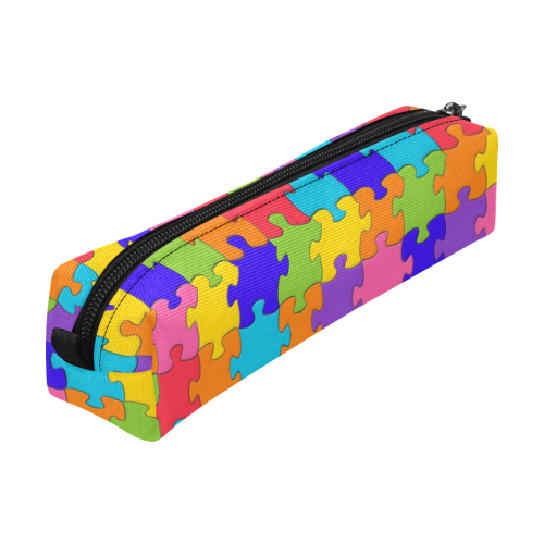 Rainbow Jigsaw Puzzle Pencil Pouch/Small (Model 1681)