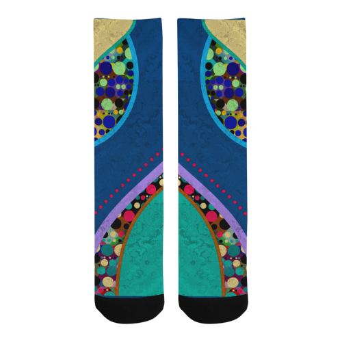Abstract Pattern Mix - Dots And Colors 1 Trouser Socks (For Men)