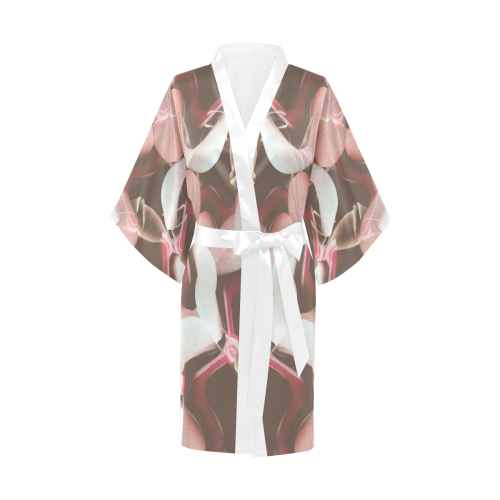 Raspberry Sandal Twist Kimono Robe