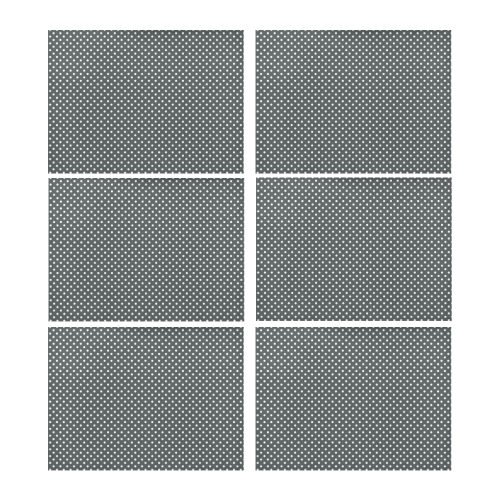 Silver polka dots Placemat 14’’ x 19’’ (Set of 6)