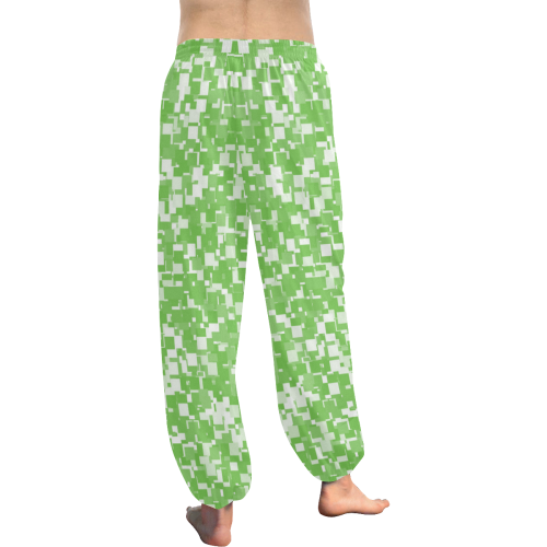 Green Flash Pixels Women's All Over Print Harem Pants (Model L18)