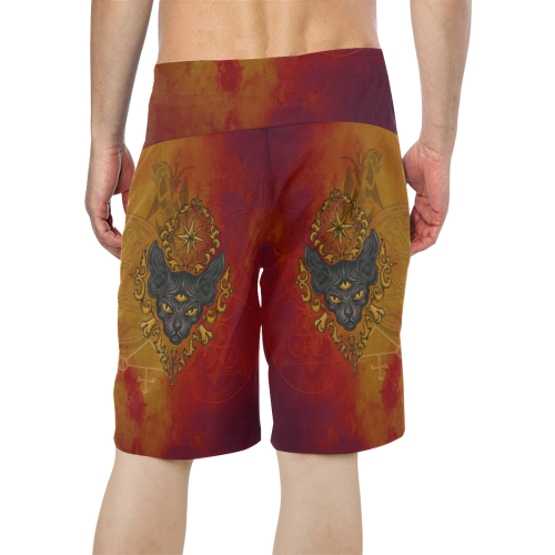 Awesome Magic Cat Men's All Over Print Board Shorts (Model L16)