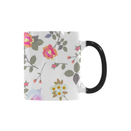 Flower Pattern Custom Morphing Mug