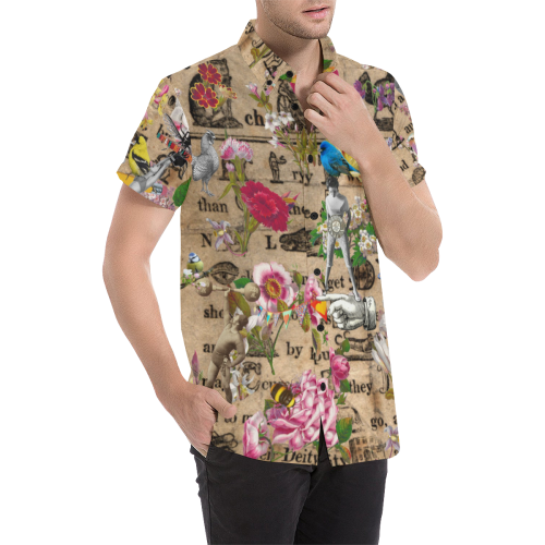 Just for You Men's All Over Print Short Sleeve Shirt (Model T53)