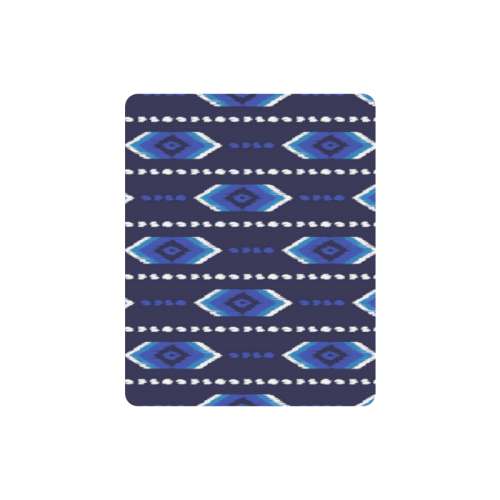Aztec - Blue Rectangle Mousepad
