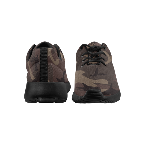 Camo Red Brown Men's Athletic Shoes (Model 0200)