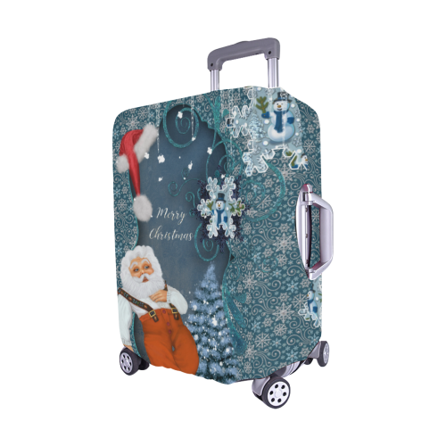 Funny Santa Claus Luggage Cover/Medium 22"-25"