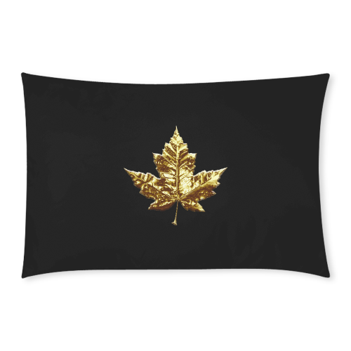 Gold Canada Maple Leaf 3-Piece Bedding Set