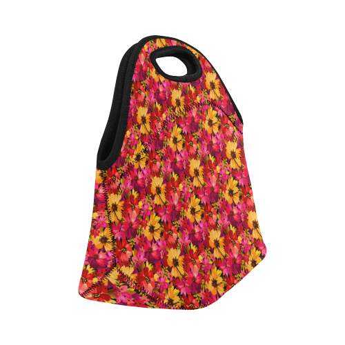 Flower Pattern Neoprene Lunch Bag/Small (Model 1669)