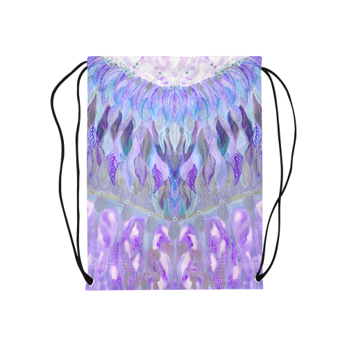 shawl purple Medium Drawstring Bag Model 1604 (Twin Sides) 13.8"(W) * 18.1"(H)