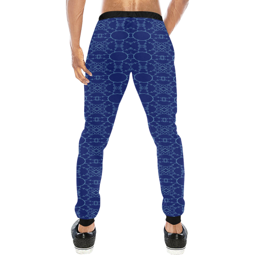 digital geometry Men's All Over Print Sweatpants (Model L11)