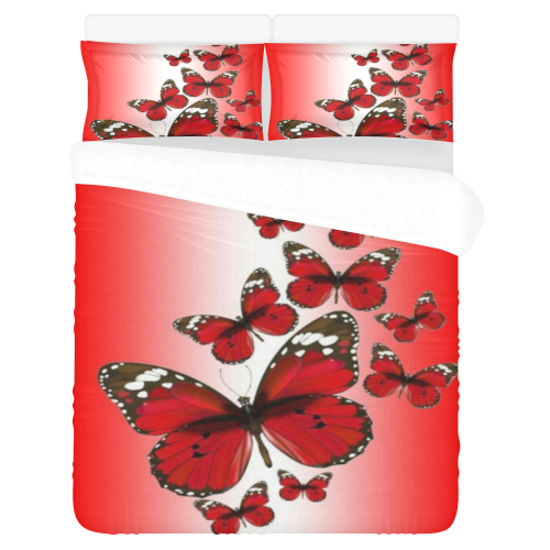 butterfly 3-Piece Bedding Set