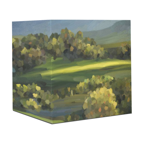 Oil Impasto Landscape Painting Gift Wrapping Paper 58"x 23" (1 Roll)