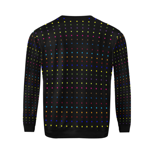 Dots & Colors Modern, Colorful pattern design All Over Print Crewneck Sweatshirt for Men (Model H18)