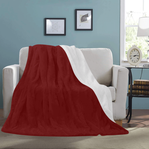 color blood red Ultra-Soft Micro Fleece Blanket 54''x70''
