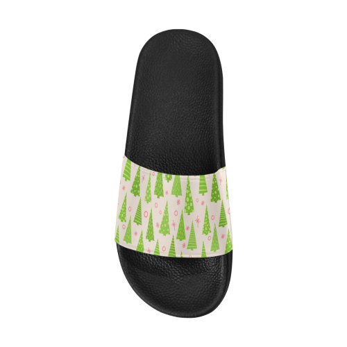 Christmas Trees Forest Women's Slide Sandals (Model 057)
