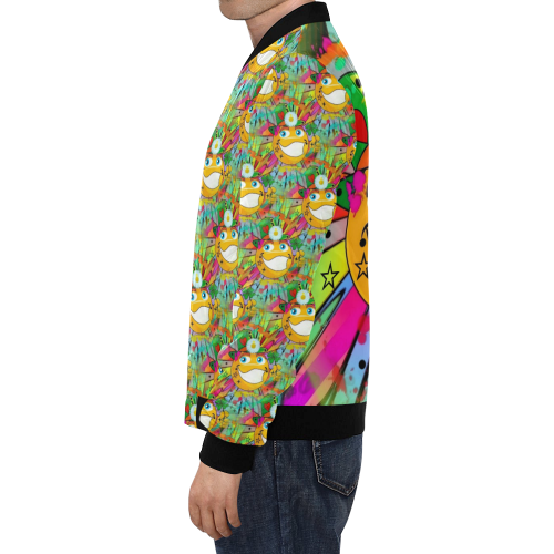 Not perfect Popart by Nico Bielow All Over Print Bomber Jacket for Men/Large Size (Model H19)