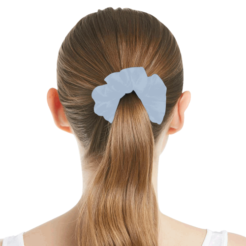 color light steel blue All Over Print Hair Scrunchie