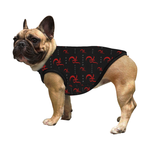 RED QUEEN SYMBOL LOGO PATTERN BLACK All Over Print Pet Tank Top