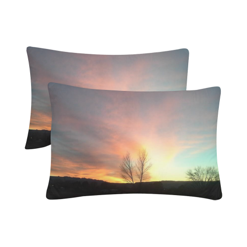 sunset Custom Pillow Case 20"x 30" (One Side) (Set of 2)