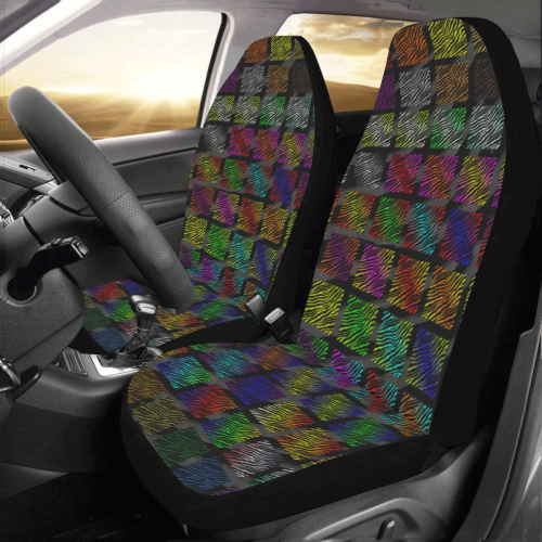 Ripped SpaceTime Stripes Collection Car Seat Covers (Set of 2)