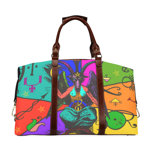 Awesome Baphomet Popart Classic Travel Bag (Model 1643) Remake