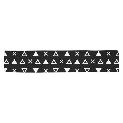 Geo Line Triangle Table Runner 14x72 inch