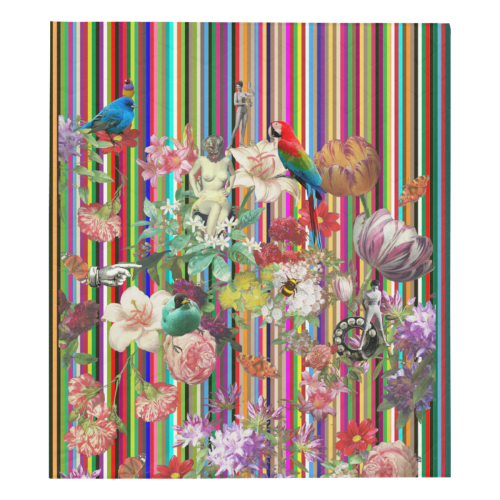 Summer  Flowers Quilt 70"x80"