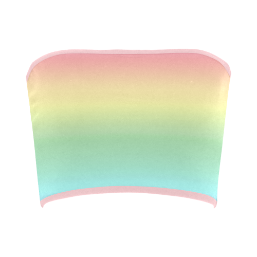 Pastel Rainbow Bandeau Top