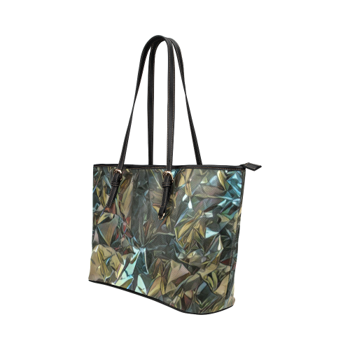 fantastic reflection Leather Tote Bag/Small (Model 1651)