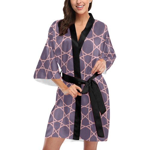 Grape Compote & Blossom #1 Kimono Robe