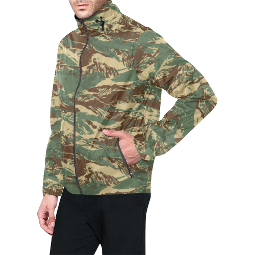 Rhodesian Tigerstripes Fictional Camouflage Unisex All Over Print Windbreaker (Model H23)