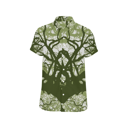 INTO THE FOREST 11 Men's All Over Print Short Sleeve Shirt (Model T53)
