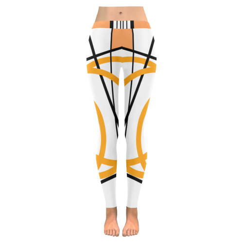 clockwork orange 180 Women's Low Rise Leggings (Invisible Stitch) (Model L05)