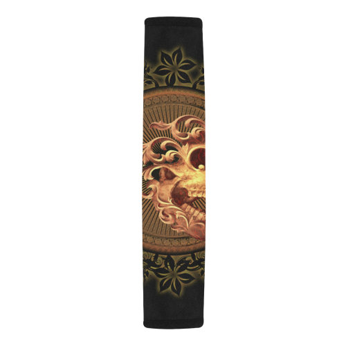Amazing skull with floral elements Car Seat Belt Cover 7''x12.6''