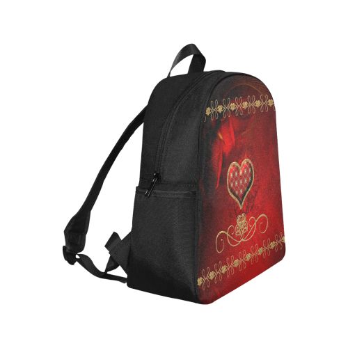 Wonderful decorative heart Multi-Pocket Fabric Backpack (Model 1684)