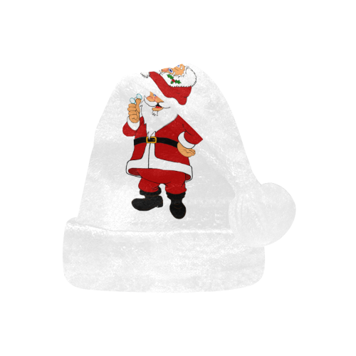 Jolly Santa White Santa Hat