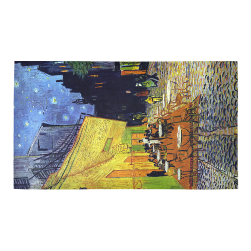 Vincent Willem van Gogh - Cafe Terrace at Night Bath Rug 16''x 28''