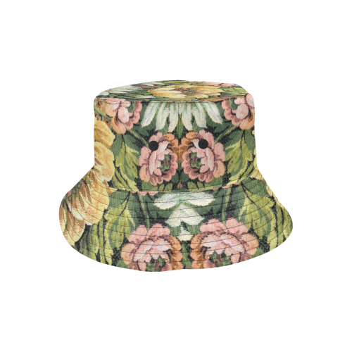 grandma's comfy floral couch 2 All Over Print Bucket Hat