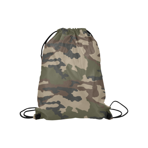 French Centre Europe camouflage Medium Drawstring Bag Model 1604 (Twin Sides) 13.8"(W) * 18.1"(H)