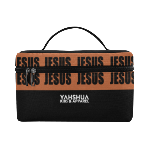 JESUS BROWN Cosmetic Bag/Large (Model 1658)