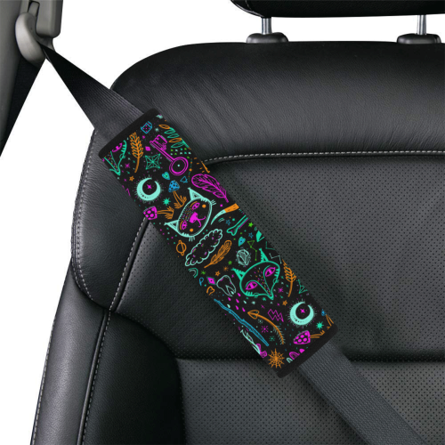 Funny Nature Of Life Sketchnotes Pattern 2 Car Seat Belt Cover 7''x10''