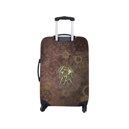 Steampunk Zodiac Twins Luggage Cover/Small 18"-21"