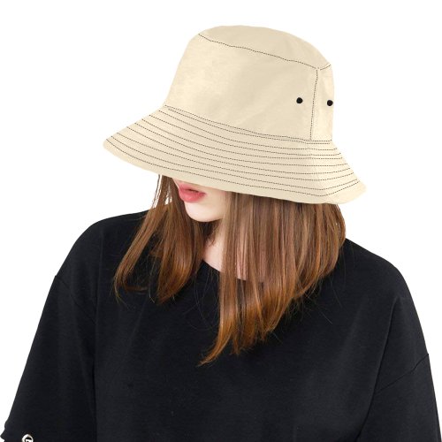 color blanched almond All Over Print Bucket Hat