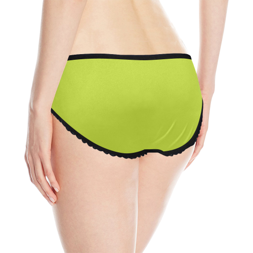 Lime Punch Women's All Over Print Classic Briefs (Model L13)